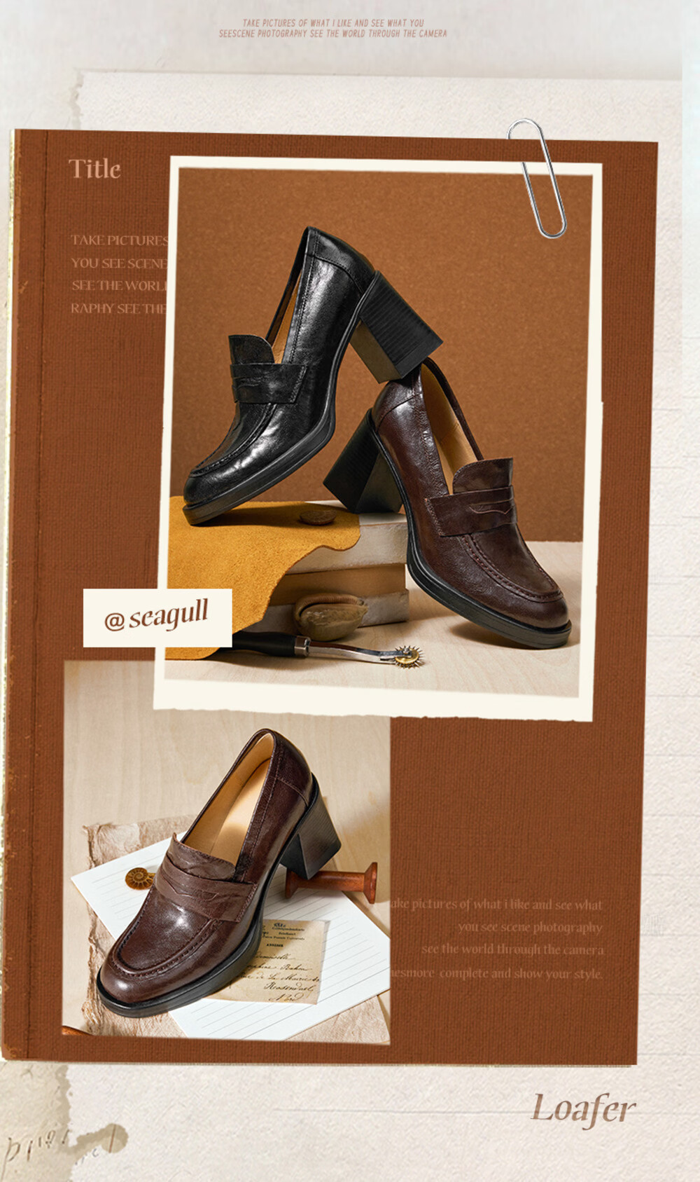 Belle Zhua Le Comfort Shoes Women's 2026 New Thick Heel Spring Summer Lambskin Work Flats B2948AA6 Brown Size 35 8