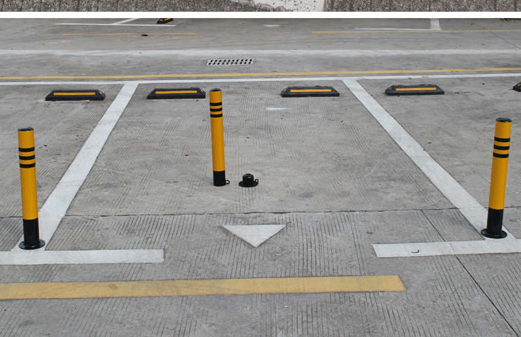 加厚路桩固定立柱抗压防撞路障占地锁活动停车桩钢管警示柱隔离栏