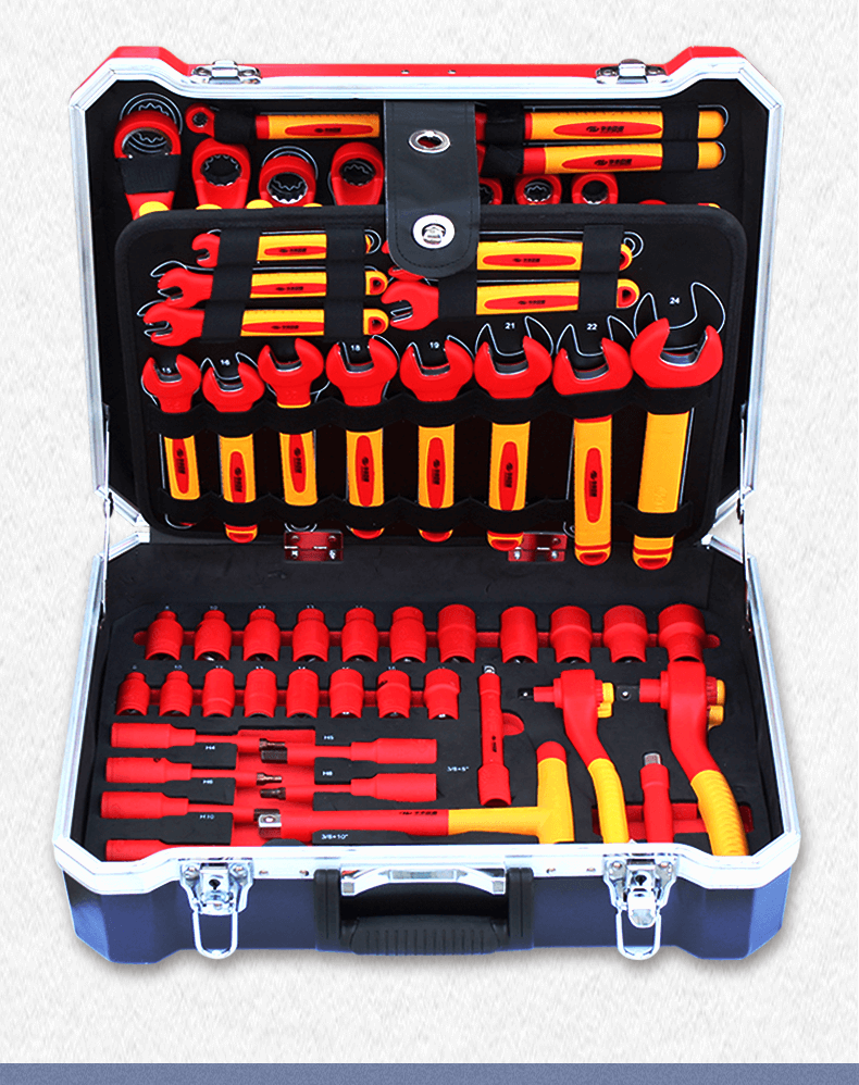 新能源电动汽车维修vde组合套装工具电工维修绝缘套筒螺丝刀板手 绝缘