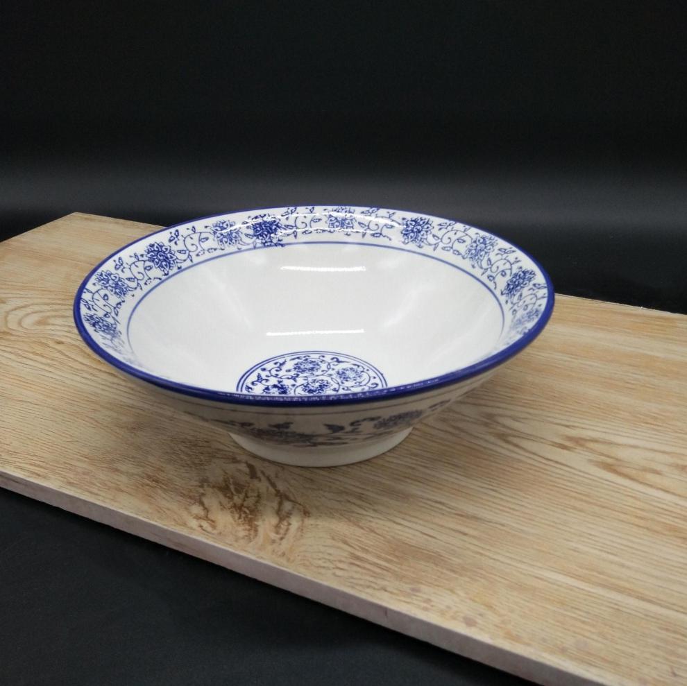 【优选好货】陕西大老碗面碗 怀旧家用商用大号油泼面陶瓷斗笠喇叭碗