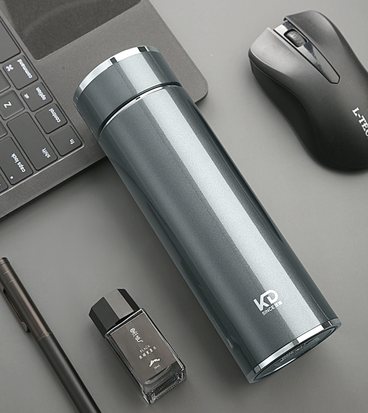 官方自营 匡迪茶水分离杯匡迪保温杯316不锈钢男士商务办公真空简约