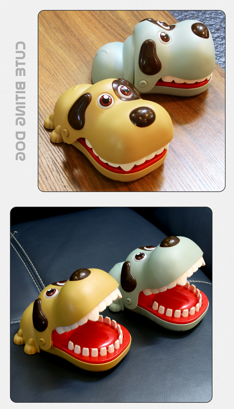 咬手指玩具趣味 咬手指狗狗玩具整蛊趣味聚会解压有力亲子互动儿童