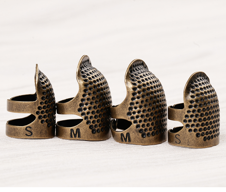 顶针箍可调节顶针器十字绣顶针器护指diy 抵戒家用顶针箍 顶针 s号