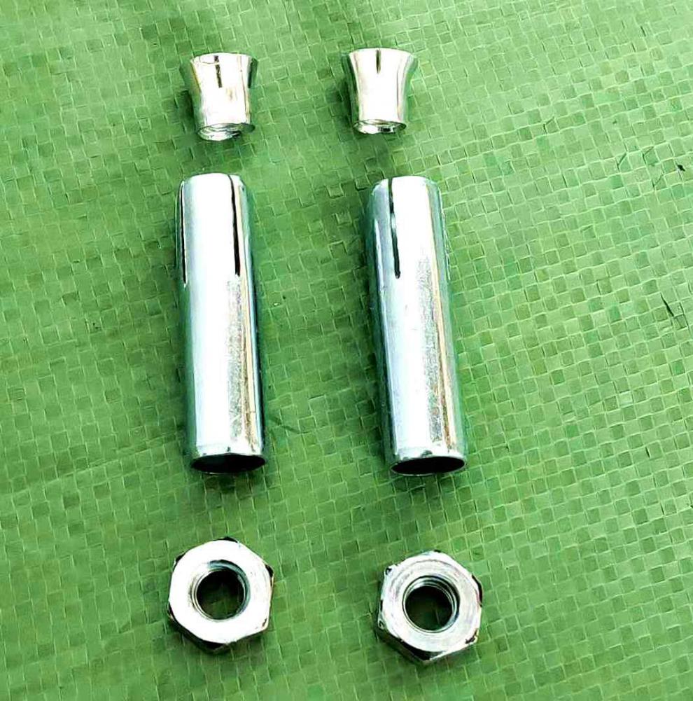 吊顶吊杆丝杆专用膨胀组合拉爆三件套丝杆内膨胀螺丝螺母套装 m6*3米