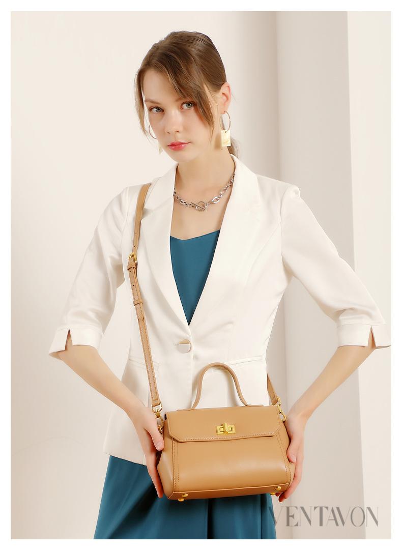 ventavon轻奢女包品牌女士包包质感软手拎包百搭2022新款时尚小方包斜
