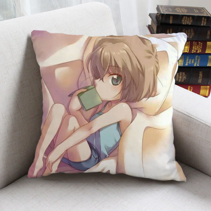 林中鸟灰原哀抱枕 可定制动漫枕头双面名侦探柯南周边二次元靠枕靠垫