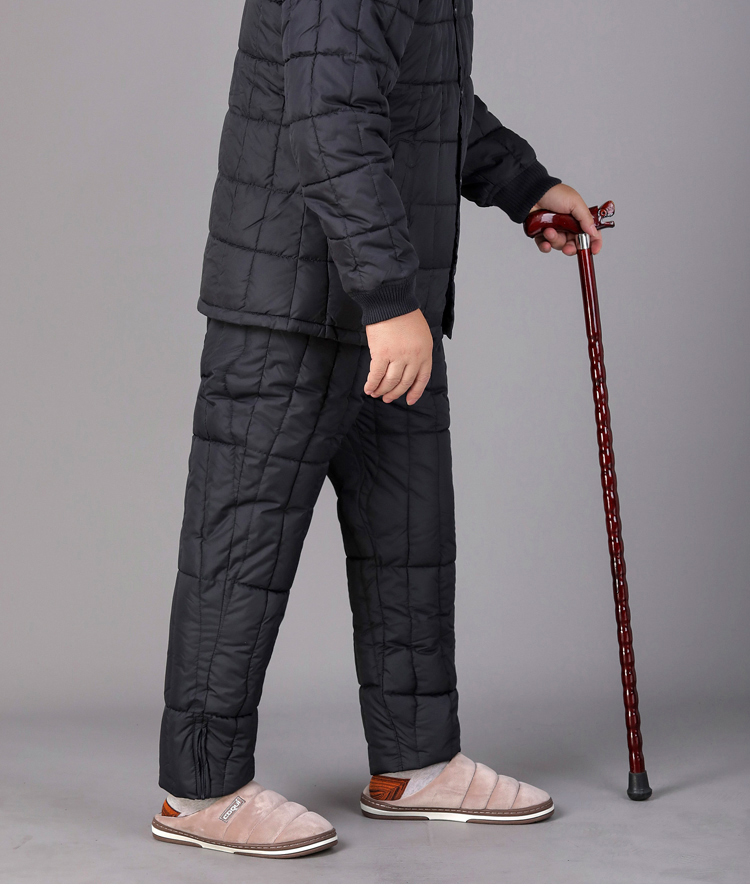 冬季老年人加厚男式棉衣棉裤套装【适合爸爸爷爷穿】冬天老人保暖男中