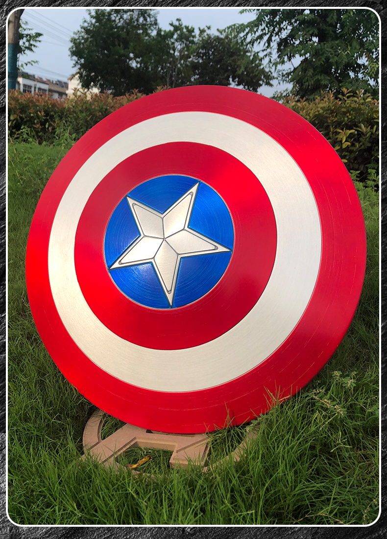 漫威同款美国队长盾牌全金属铝合金爪盾美队的圆盾1比1复仇者联盟周边