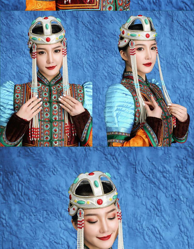 蒙古族服饰帽子特点图片