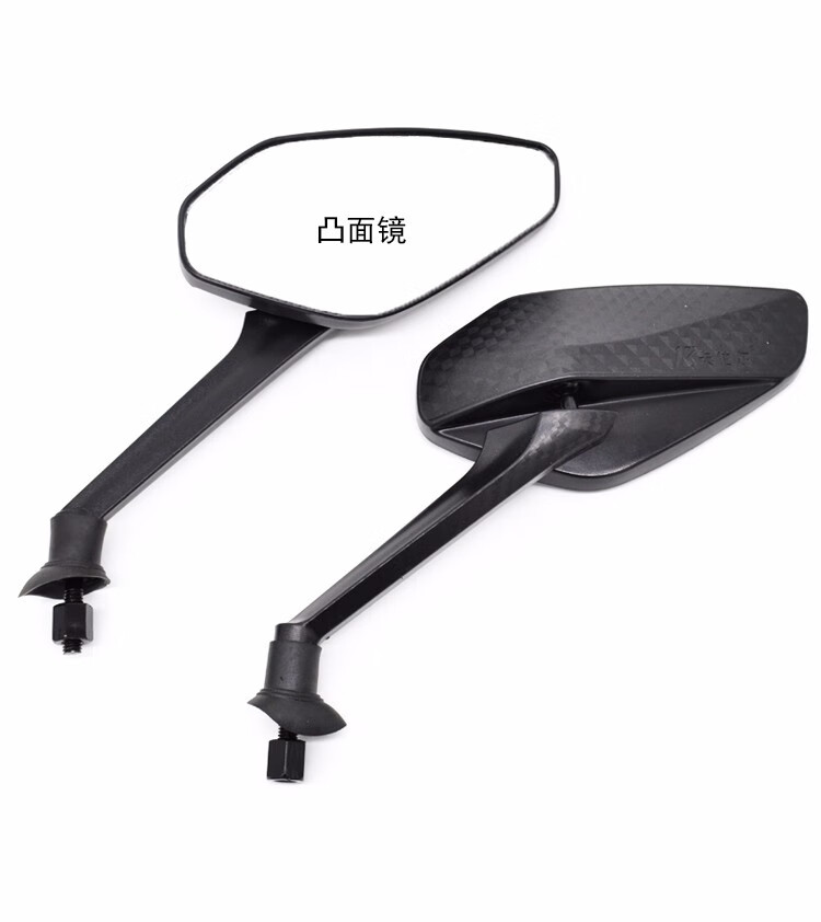 卡伯尔电动车后视镜倒车镜8mm8毫米正牙凸面防眩晕不抖动大视野反光镜