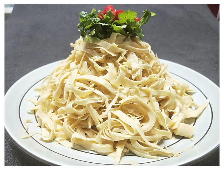 鸡汁味豆皮250gx3袋开袋即食五香油豆皮凉拌私房菜酒店特色食材 250克