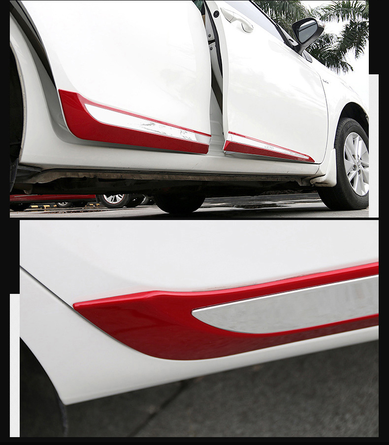 适用于丰田卡罗拉车身饰条雷凌车门防撞条双擎门边装饰亮条改装 14-18