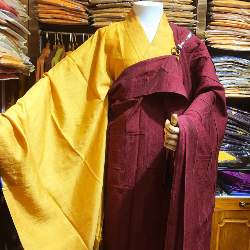 衣普西隆 祖衣袈裟佛具禅修袈裟僧衣千佛衣法衣真丝天丝法师主持搭衣