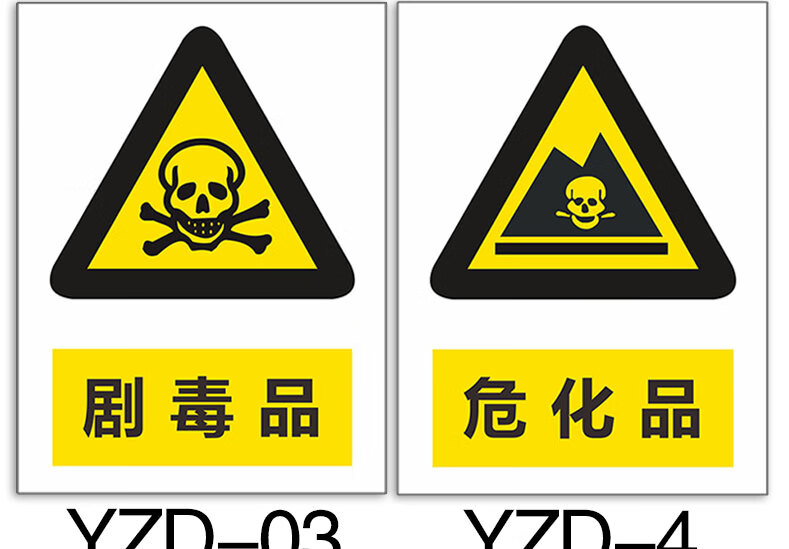 易制毒危险品标识牌化学品管理制度牌危化品仓库贮存警告标牌定做 易