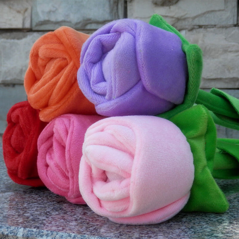 迪士尼网红同款仿真花朵女友礼物花朵按摩棒玩偶玫瑰花敲背棒毛绒玩具