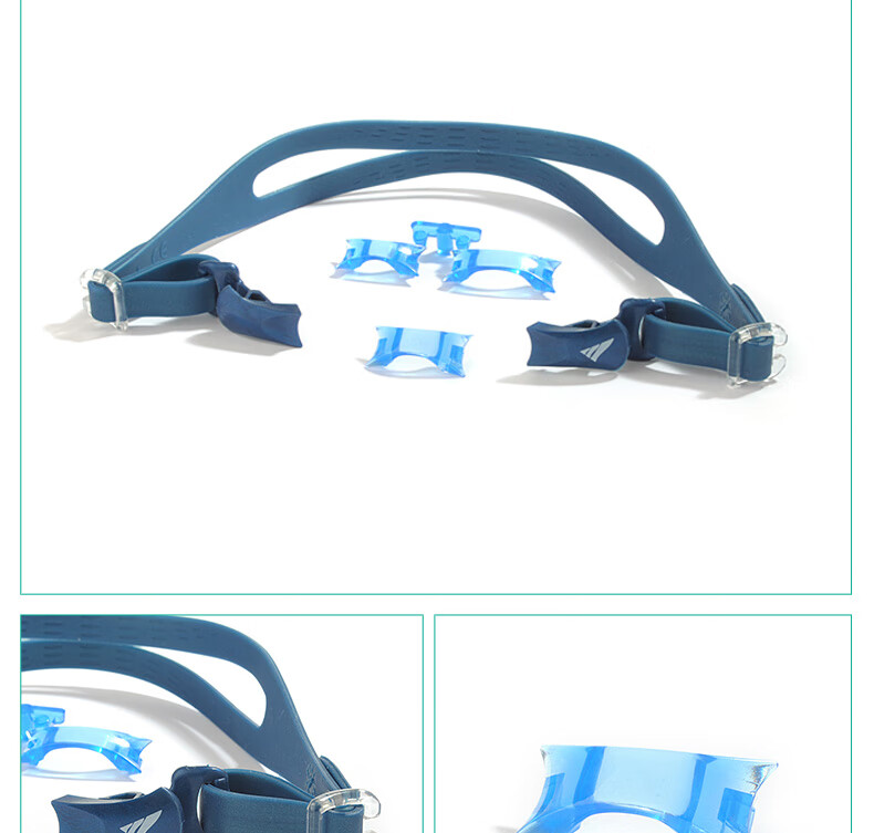 view泳镜ta镜带鼻桥可拆卸替换泳镜镜带男女dbl