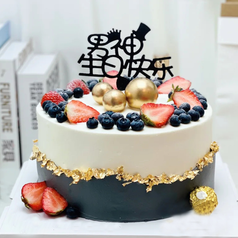 仿真蛋糕模型2021新款流行网红水果奶油生日蛋糕模型橱窗展示样品
