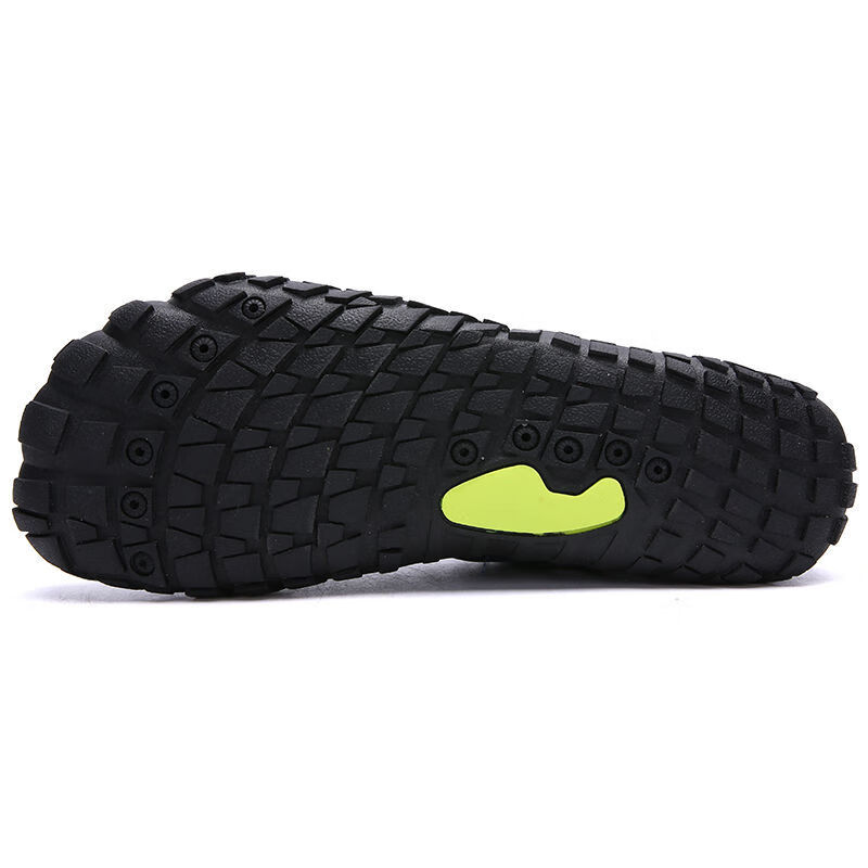 速干涉水鞋男溯溪鞋轻便透气防滑户外水陆两栖鞋沙滩鞋男女 深黑色