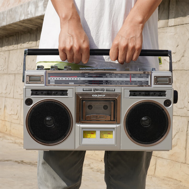 金业复古录音机磁带播放机80年代老式怀旧立体声收录机重低音蓝牙