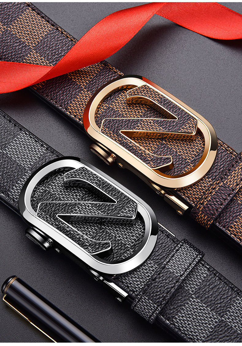 polo保罗皮带男真皮自动扣商务休闲高端头层纯牛皮裤腰带新款男士裤带