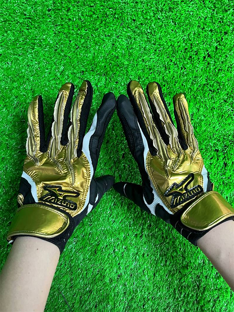 棒球手套打击日本棒垒球羊皮打击手套一双棒球手套棒球世界红白xl码19