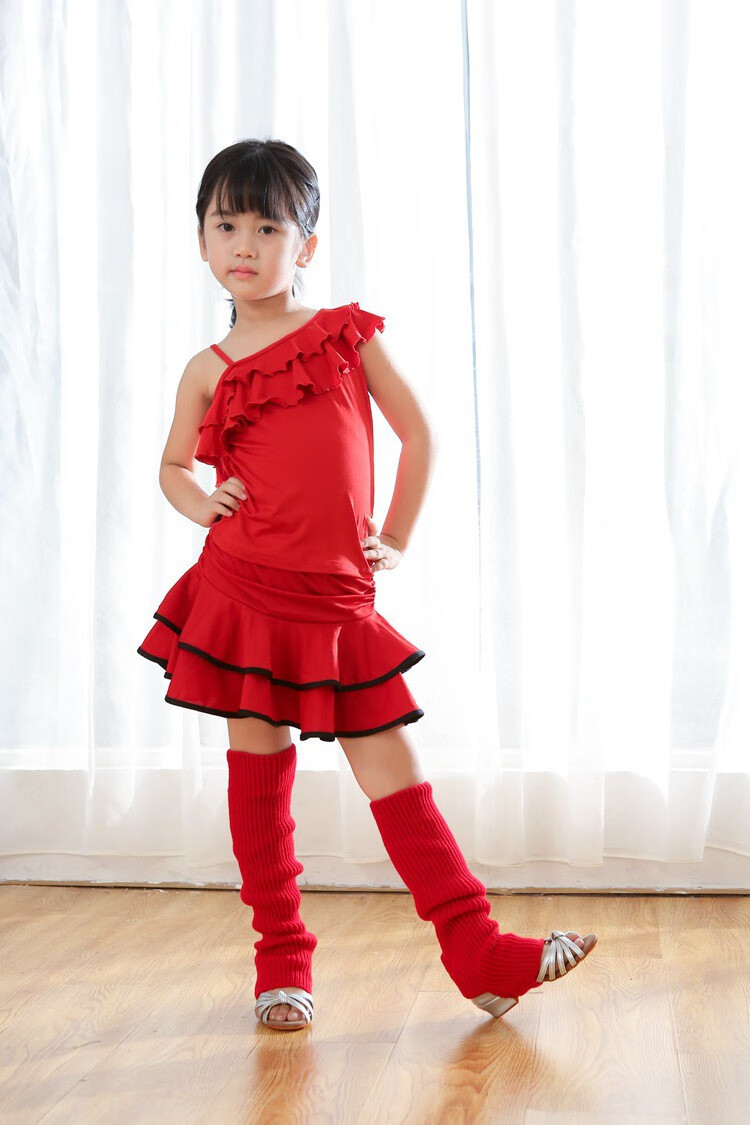 拉丁舞袜子儿童成人拉丁舞蹈腿套针织运动防护毛线芭蕾暖腿瑜伽踩脚