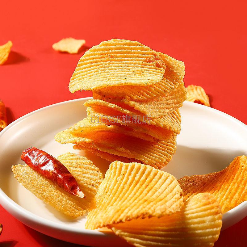 fghgf fghgf 四洲热浪薯片 50g4包 多种规格可选 包粟一烧芥末 香辣味