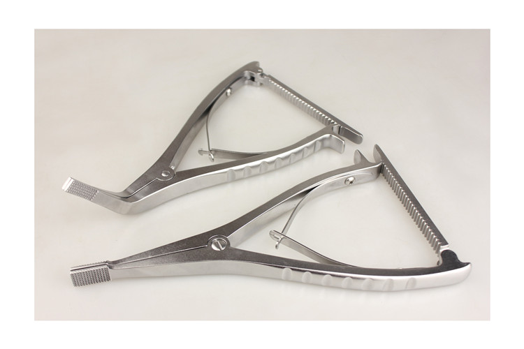 万向华创骨科手术器械医用胫骨平台牵开器带齿膝关节撑开钳膝盖撑开器