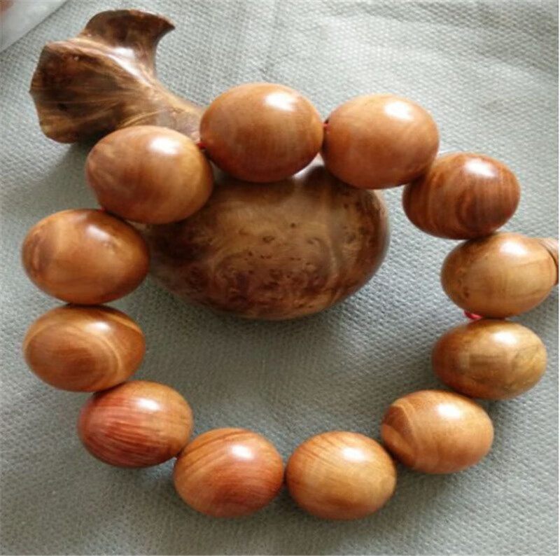麻梨疙瘩手串 麻梨疙瘩手串佛珠20,25,30mm小叶鼠李霸气大珠红心料