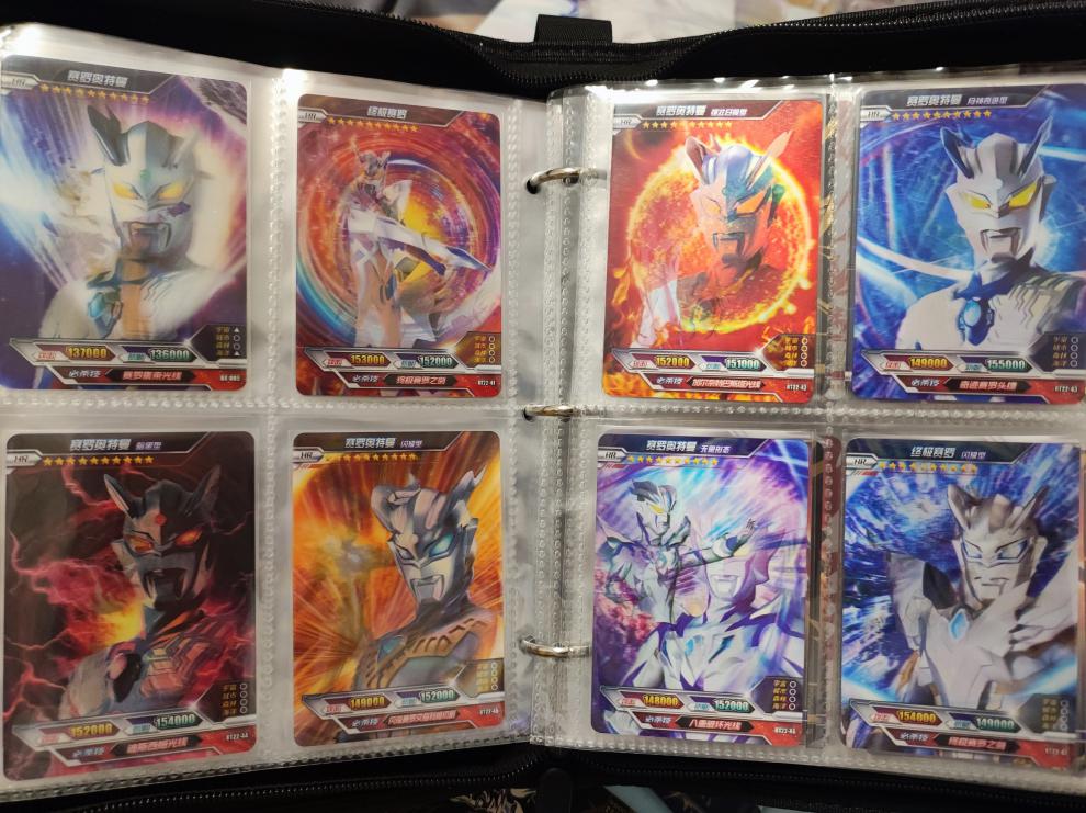 奥特曼六一节日礼盒大全套hr卡片009大头赛罗赛罗闪耀型单张满星金卡