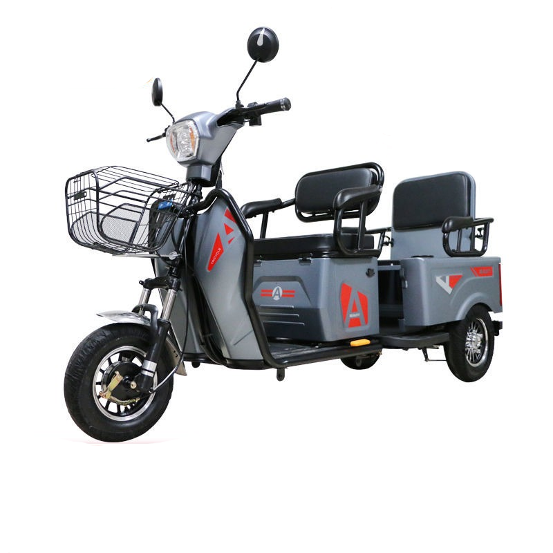 雅迪时尚电动三轮车家用小型同款新款成人72v电动三轮车拉货接孩子