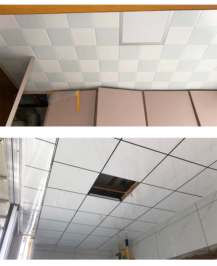 定制集成吊顶铝扣板全套 厨房卫生间厕所浴室自装材料铝天花板300x300