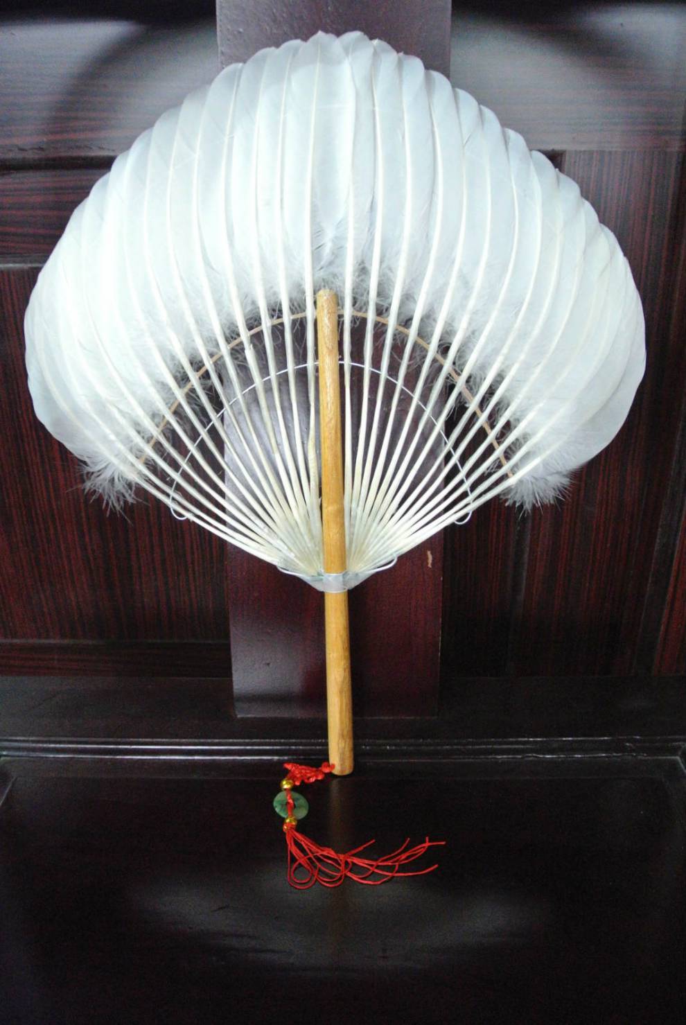 鹅毛扇孔明扇 非遗高淳特产鹅毛扇诸葛孔明高档夏季纳凉手工羽毛扇