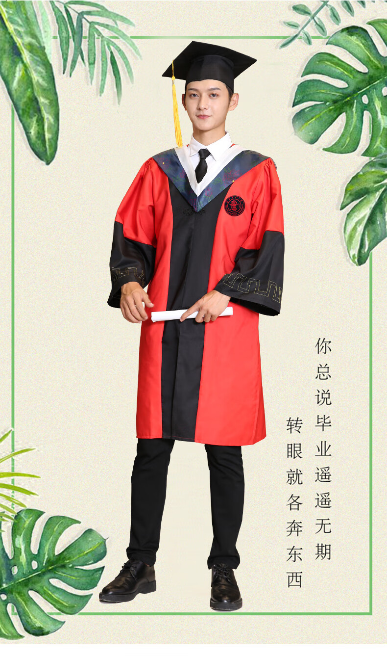导师服大学生导师学士服硕士服博士服学位服毕业礼服定制校徽白色医科