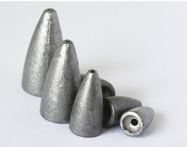 京品优选子弹铅路亚铅坠通心铅配重远投防挂底倒钓铅头专用德州钓组