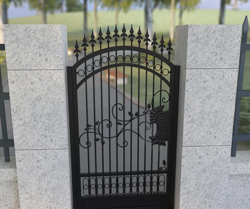 欧式铁艺大门豪华别墅门户外铁门庭院门入户门防盗门单开门可定做