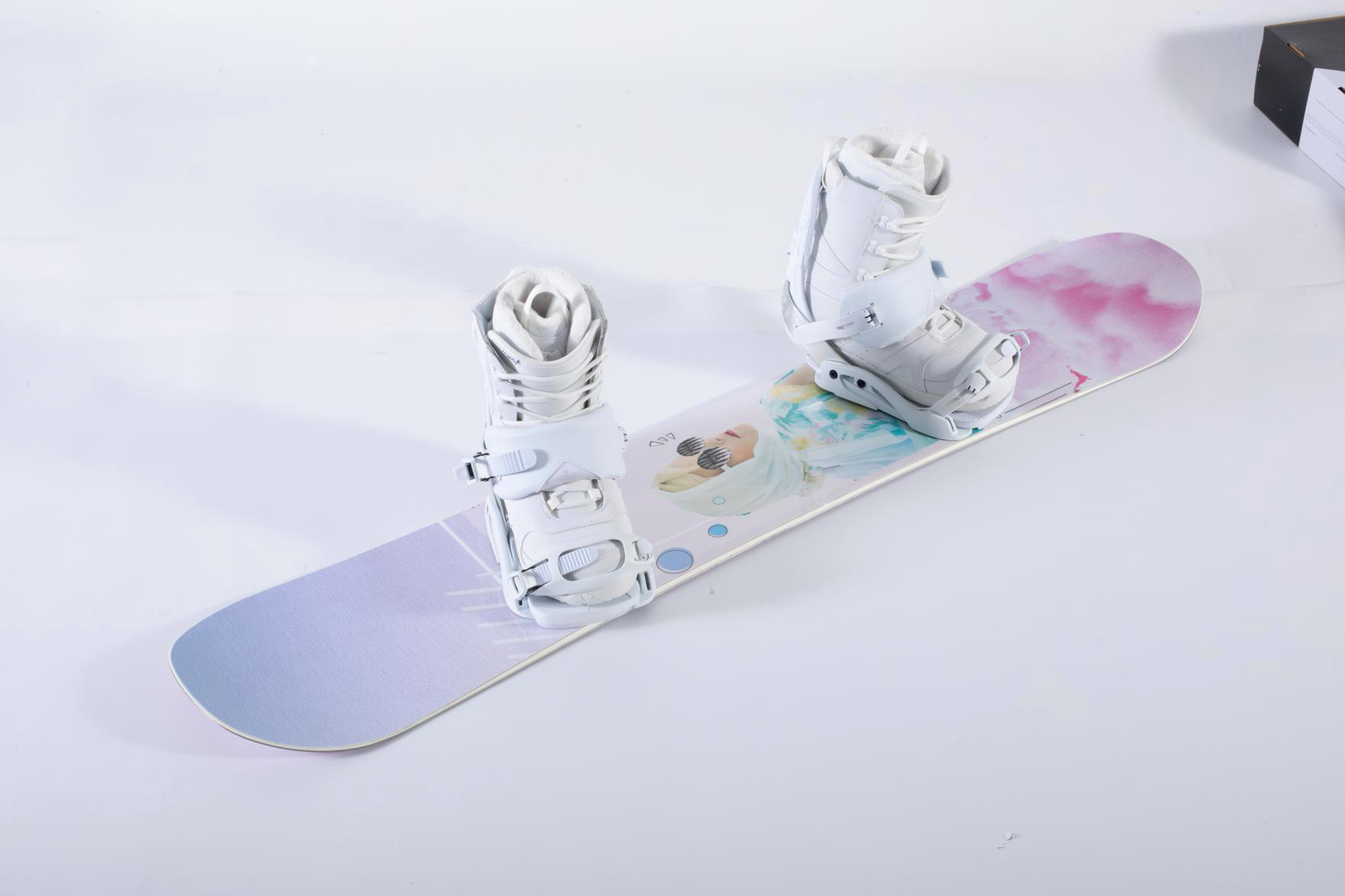 滑雪板单板套装初学者 vamei滑雪板单板套装 单板固定器雪鞋全能板