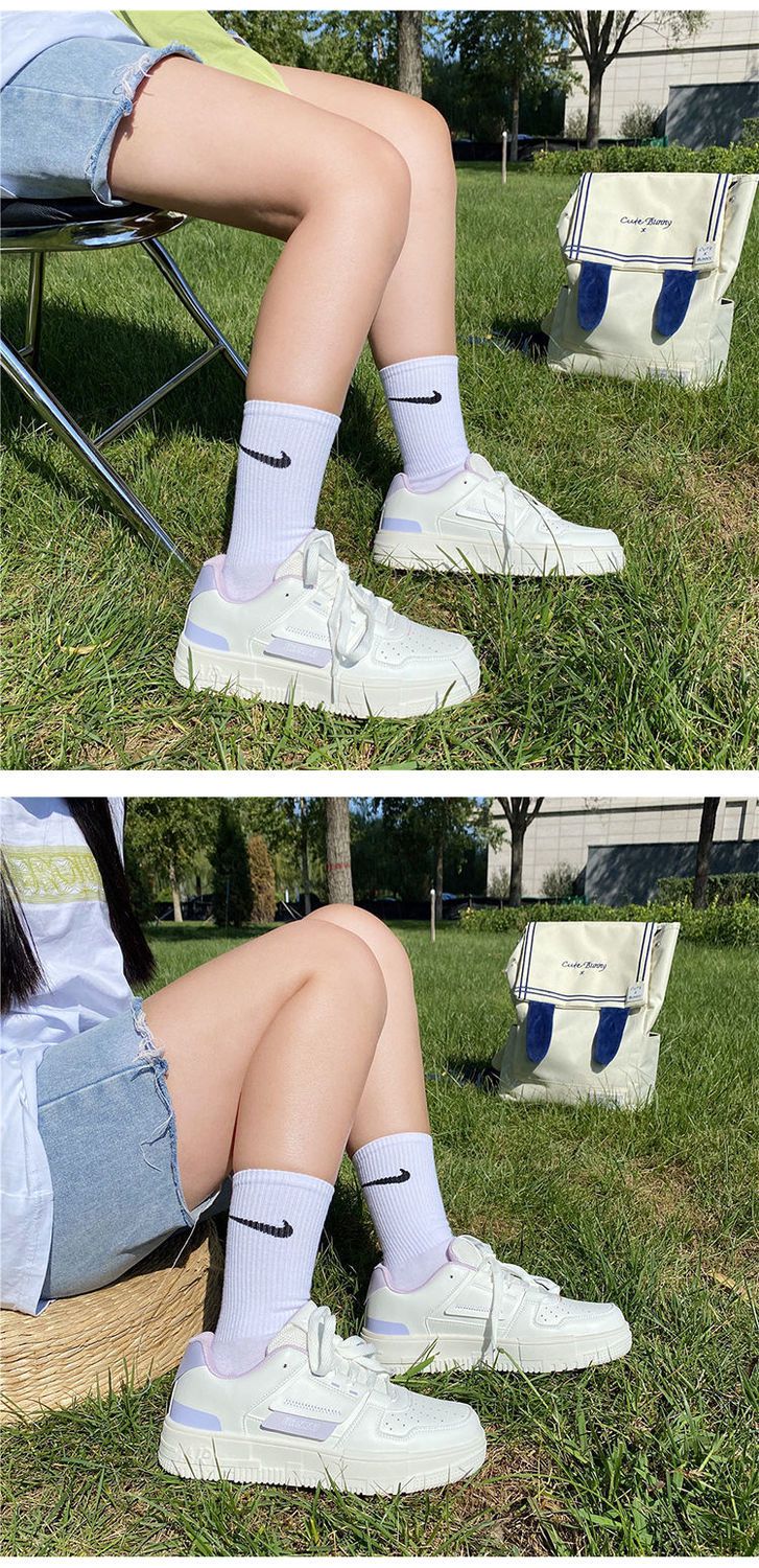 青春少女学生鞋子女学生百搭小白鞋甜酷风青春少女板鞋夏季新款运动鞋