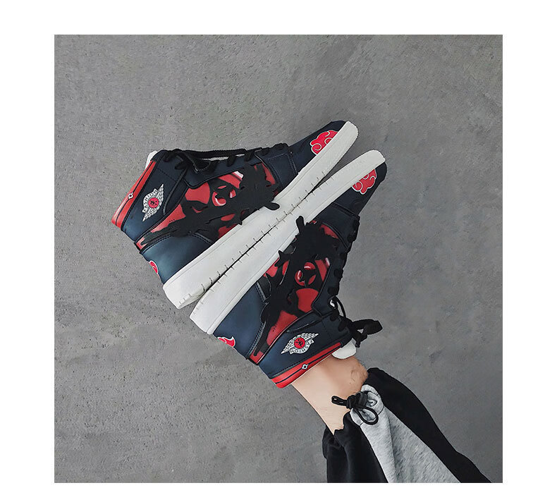 耐克nike冬季火影忍者动漫联名男鞋空军一号冬季学生高帮板鞋百搭韩版