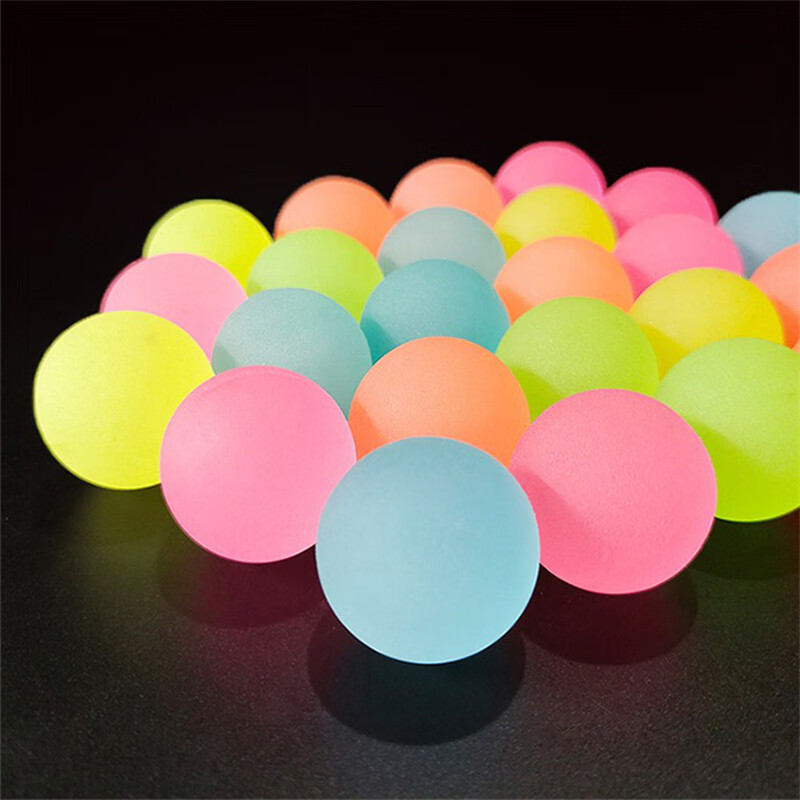 32号弹力球夜光款一元扭蛋机专用球马卡龙色跳跳球弹球发光球32马卡龙