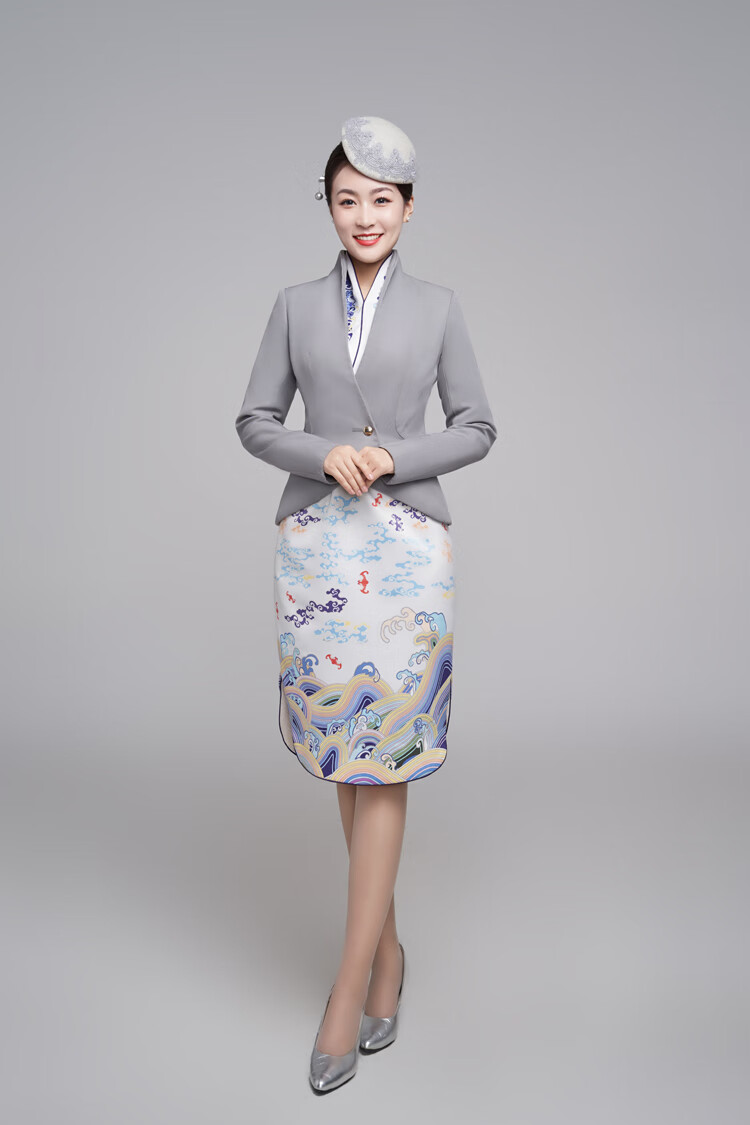 海航空姐旗袍海航空姐旗袍制服年轻款气质高端国风潮空乘优雅淑女风