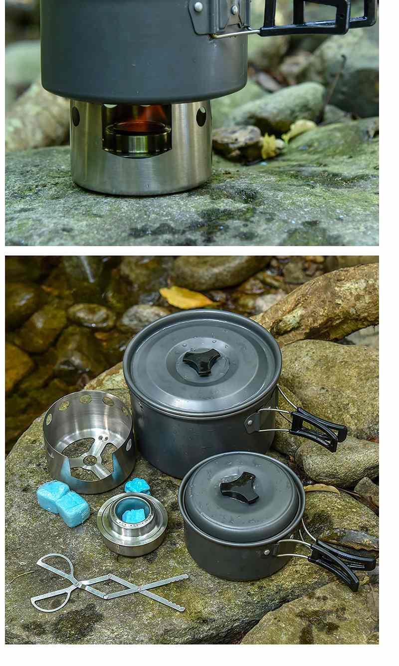 酒精炉户外不锈钢防风酒精炉野外便携学生寝室小火锅炉固体酒精炉单炉