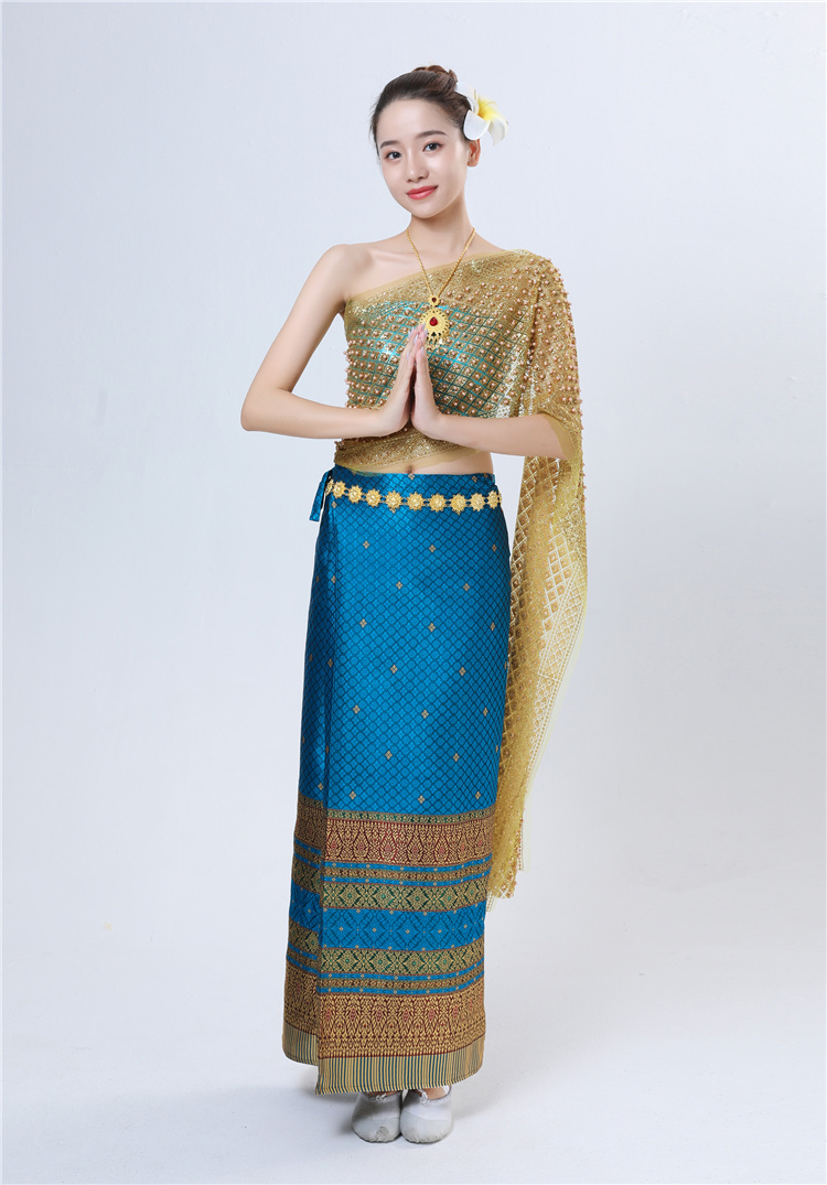 傣族服装泰国西双版纳裙套装情人节影楼摄影写真女装旅游民族风裙子