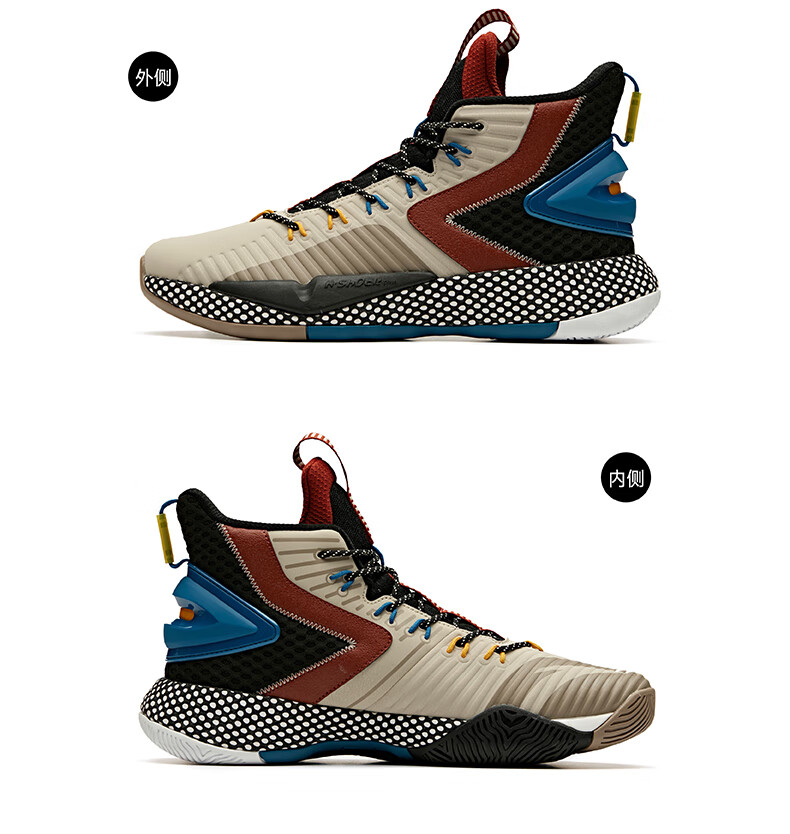 安踏要疯篮球鞋高帮 2020秋冬季新款速战3代高帮耐磨篮球鞋实战战靴