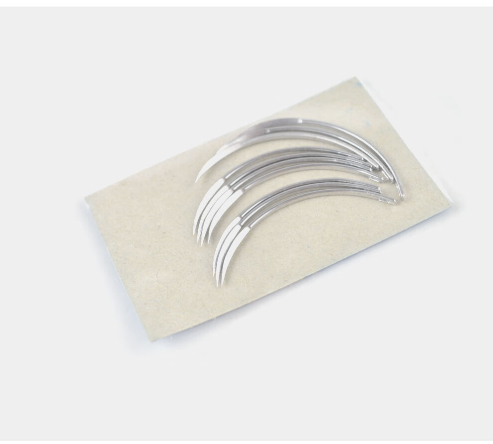 兽用不锈钢手术缝合针三角针弯针3/4弯针 11*34半弯【图片 价格 品牌