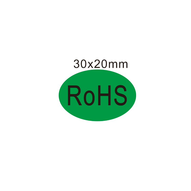 惠维欧盟标准rohs20贴纸环保贴纸绿色贴纸hf不干胶gp标签hsf标签hf25x