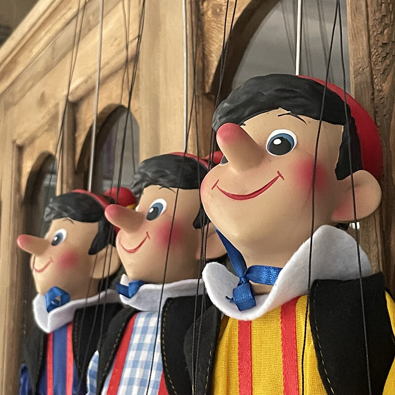 木偶提线娃娃 出口订单 匹诺曹提线木偶公仔表演玩偶童话故事玩具人偶