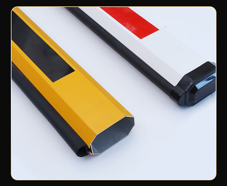 道闸杆小区停车场门卫门禁铝合金栅栏起落升降拦挡车八角胶条直杆八角