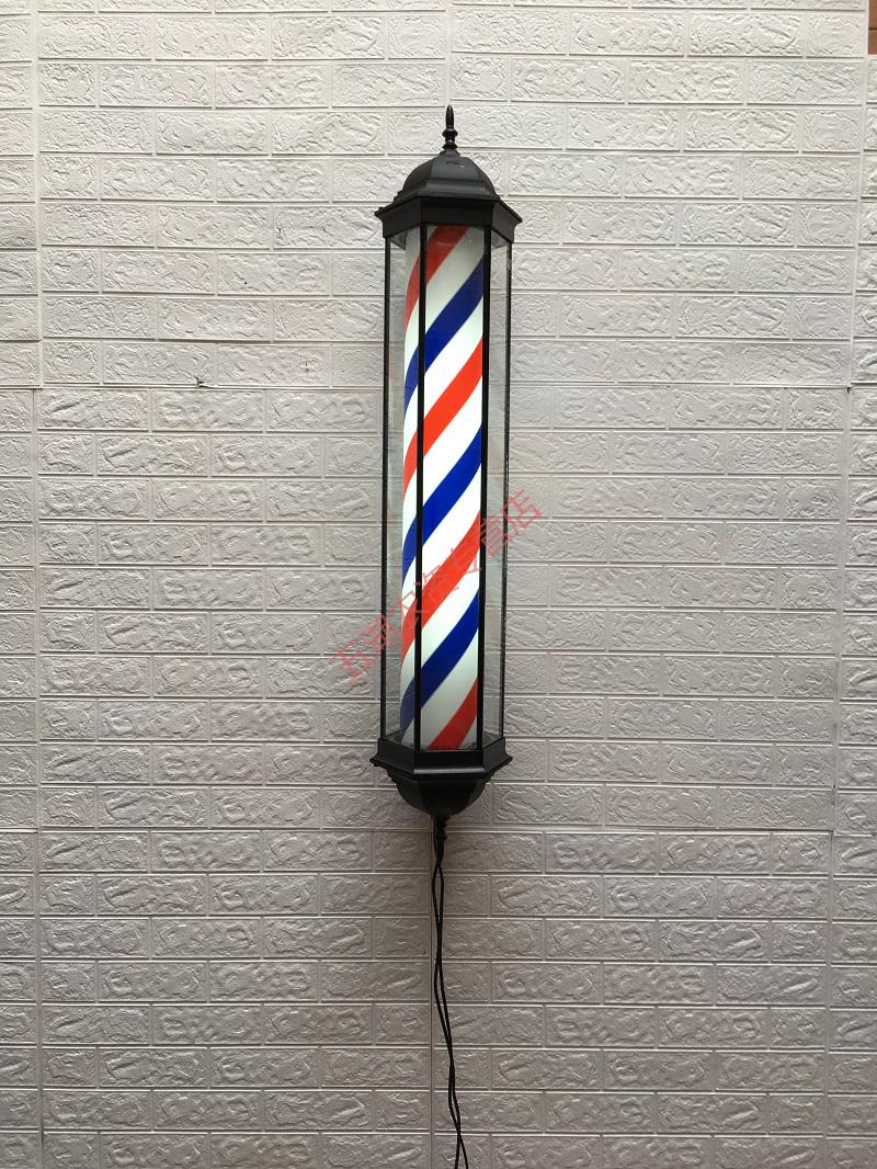 美发转灯led户外挂墙炫彩玻璃发廊标志灯挂壁防水美容理发店灯箱自玺