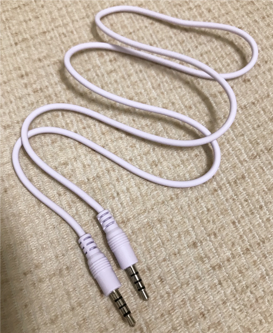 士之博手机麦克风声卡唱吧话筒音频直播伴奏线安卓oppo录音连接线两头